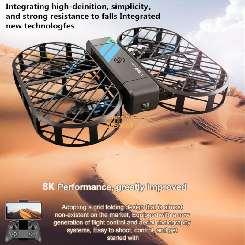 Drone Kf Rc - 8K HD Camera 360° Protection Optical