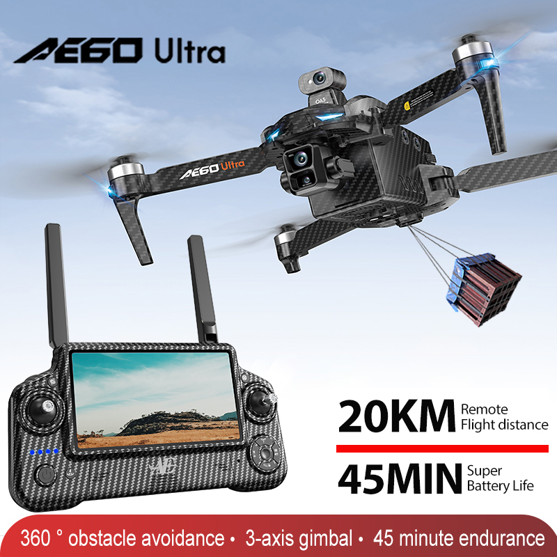 Drone Kf Rc - AE60 GPS Drone Professional 8K Camera
