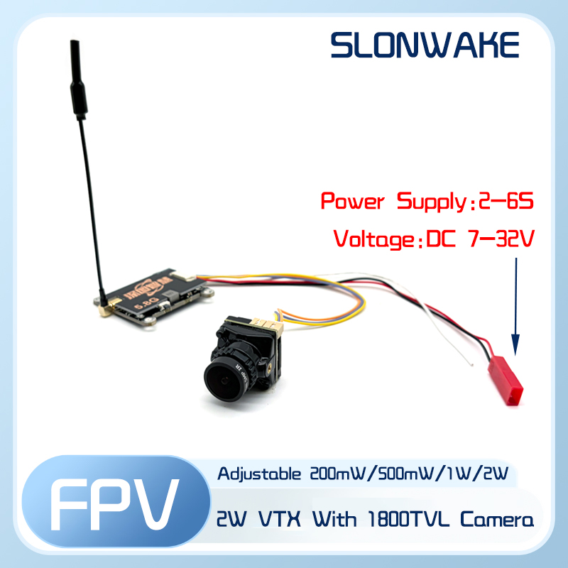 SLONWAKE 5.8G 56CH 2W transmit - Fpv Camera Cmos ulasan dan harga