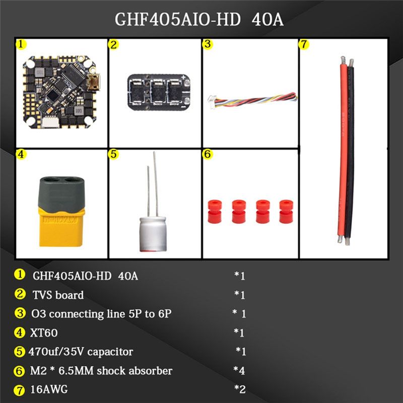 ABTI-GHF405AIO-HD 40A AIO Flig - Drone With Rc 2 ulasan dan harga