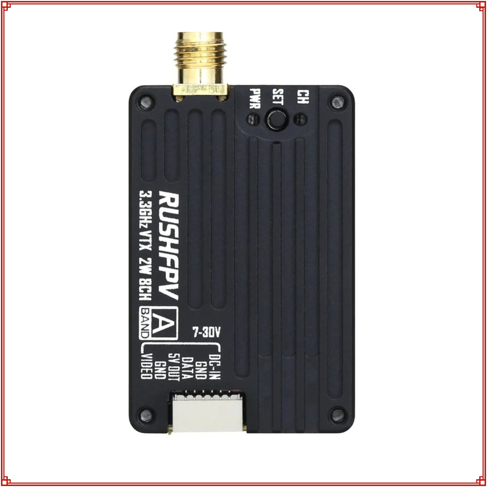 2026 New RUSHFPV 3.3G 2W VTX T - Fpv Antenna Receiver ulasan dan harga