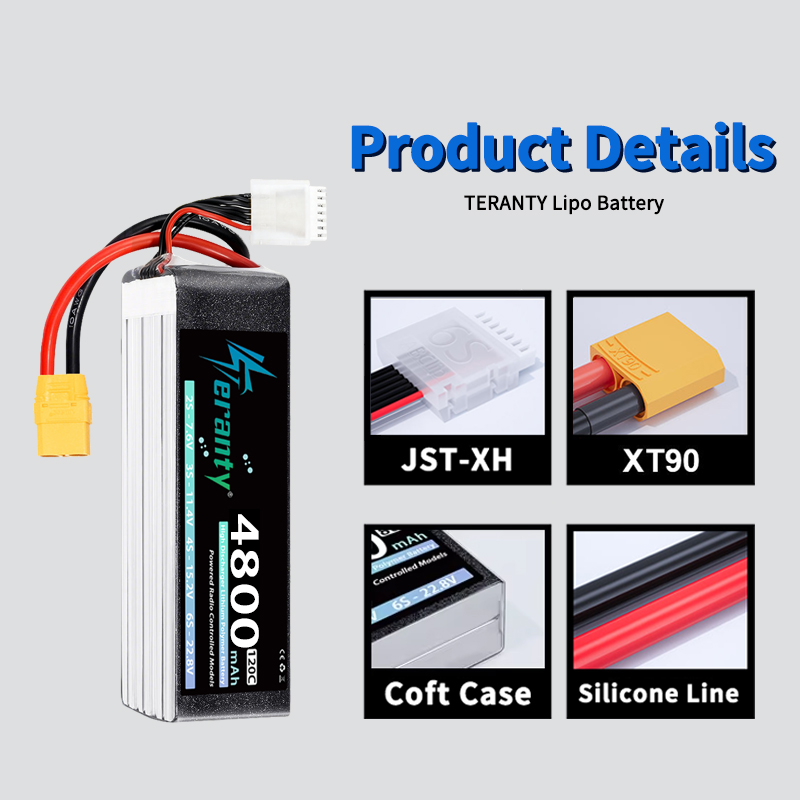TERANTY 6S 4800mAh Lipo Batter - Drone Rc Board ulasan dan harga