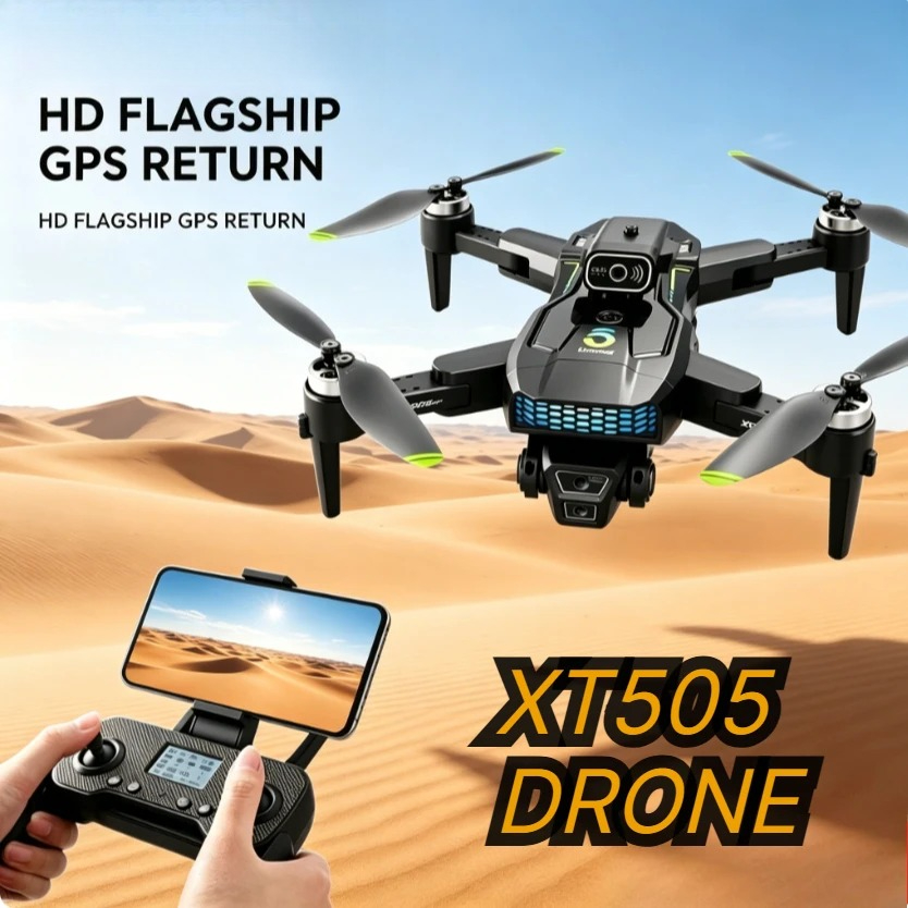 Original XT505 Foldable GPS Dr - Xt505 Rc Drone ulasan dan harga