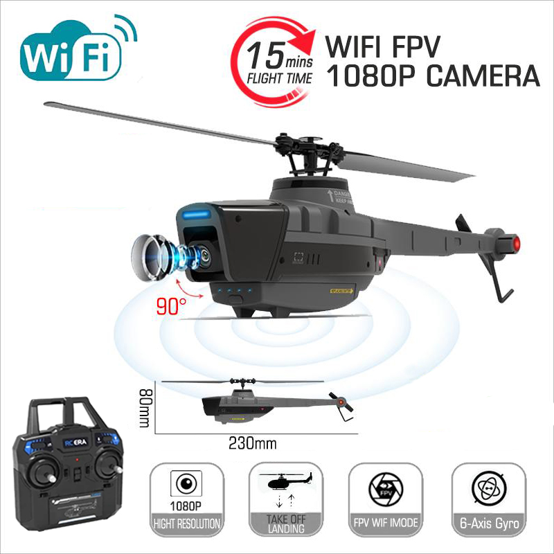 C128 2.4G RC Helicopter 4 Prop - Drone Rc Team City ulasan dan harga