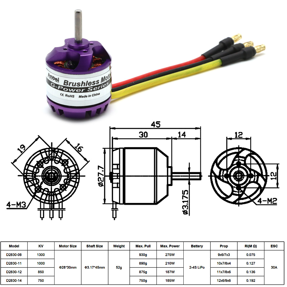 D2830 1300KV 1000KV 850KV  750 - Drone Kf Rc ulasan dan harga