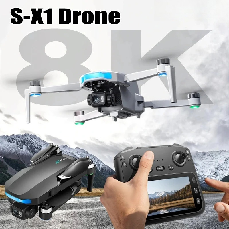 Original S-X1 Drone 8K HD Prof - Drone Rc Land ulasan dan harga