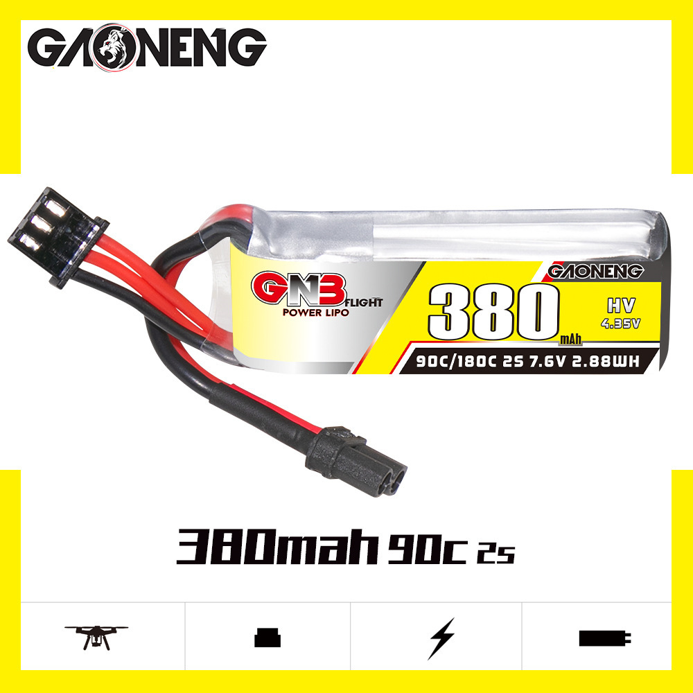 GNB 2S 7.6V 380mAh 90C/180C Li - Drone Rc Board ulasan dan harga