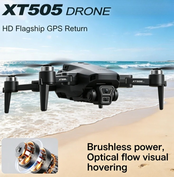 Original XT505 Foldable GPS Dr - Xt505 Rc Drone ulasan dan harga