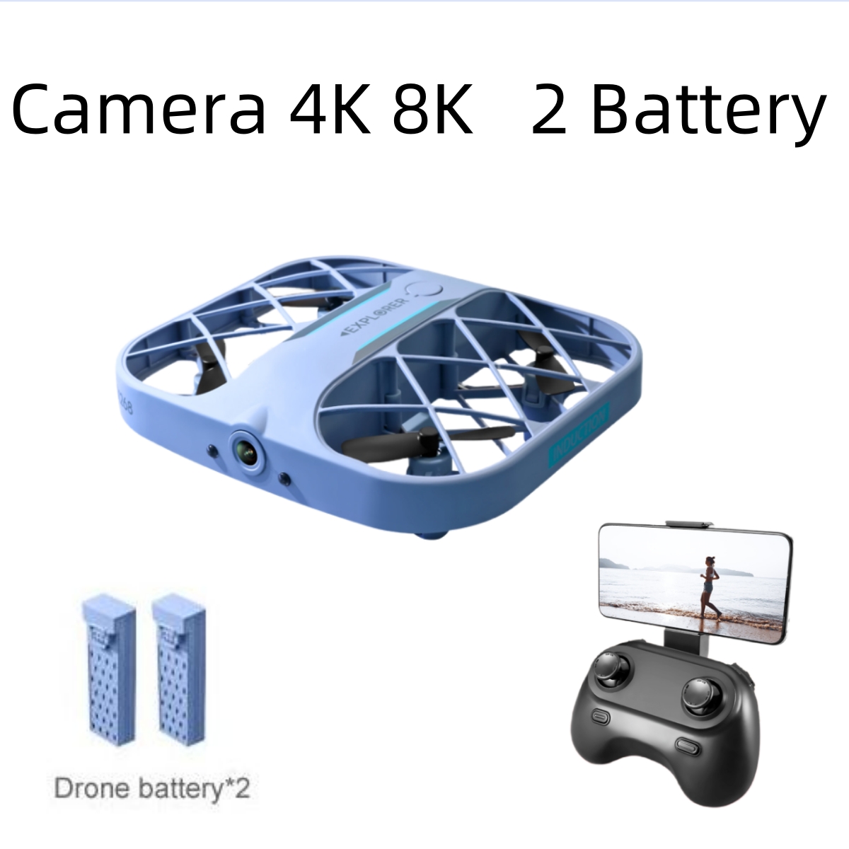 JJRC H107 FPV RC Drone with 2  - Drone Kf Rc ulasan dan harga